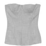 top corsetto in grigio Alex Perry - donna 