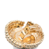 Oreechini con strass in verde e oro Rowen Rose - donna 