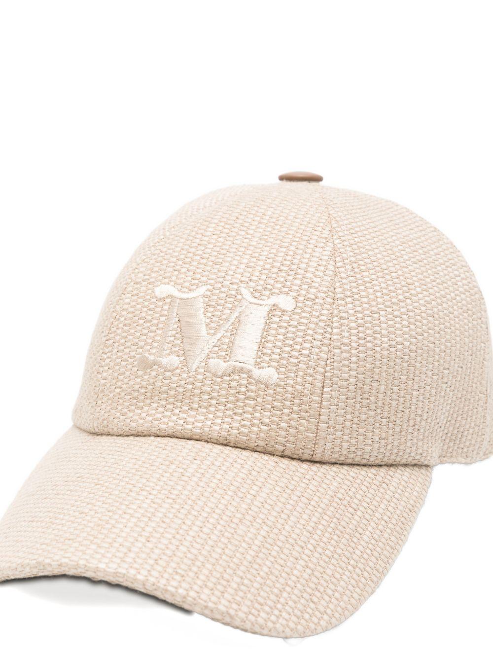 Cappello da baseball con ricamo in beige Maxmara - donna 