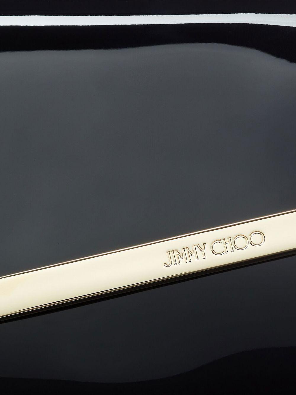 Clutch emmie con finitura lucida in nero Jimmy Choo - donna 