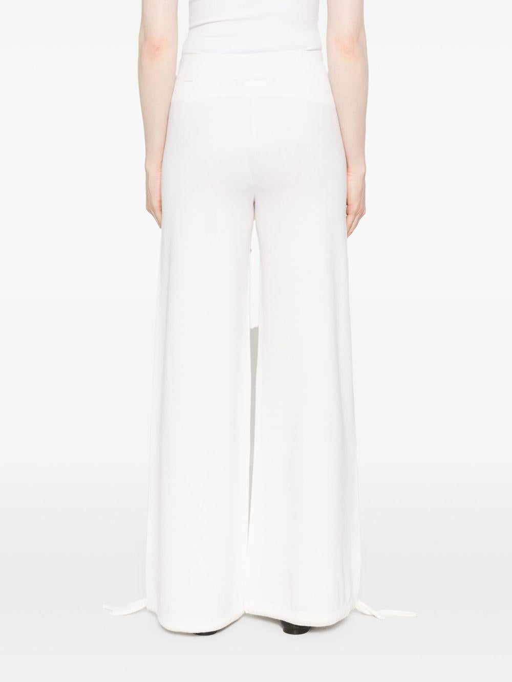 Pantaloni con vita elasticizzata in bianco Maxmara - donna 
