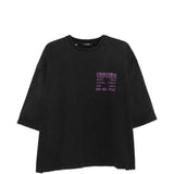 T-shirt con stampa in nero Willy chavarria - uomo 