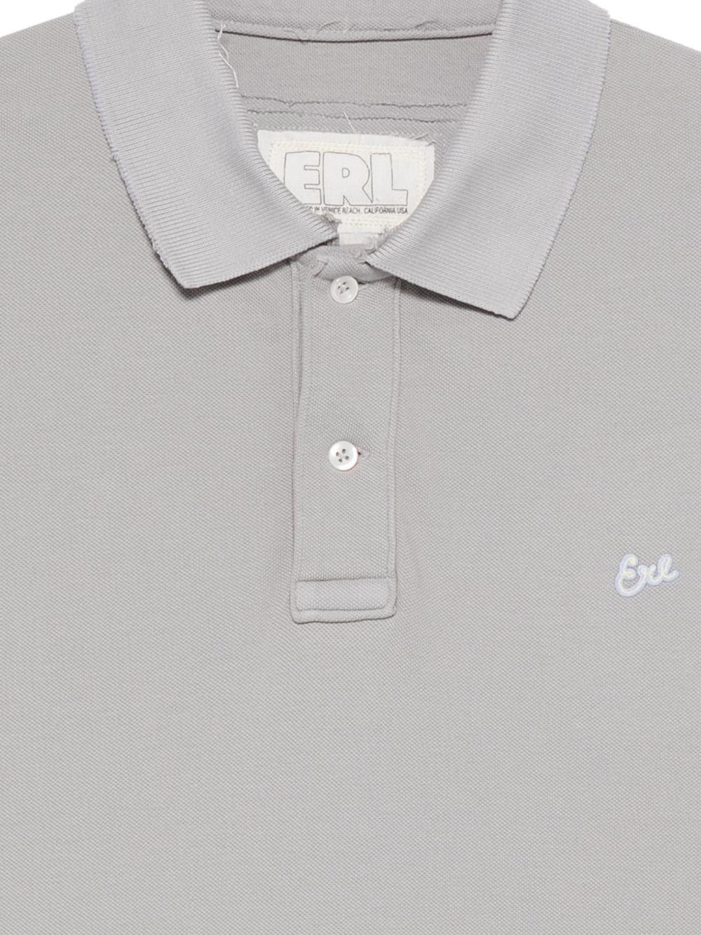 Polo con bottoni in grigio Erl - unisex 