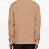 Camicia con taschino in marrone terra Lardini - uomo 