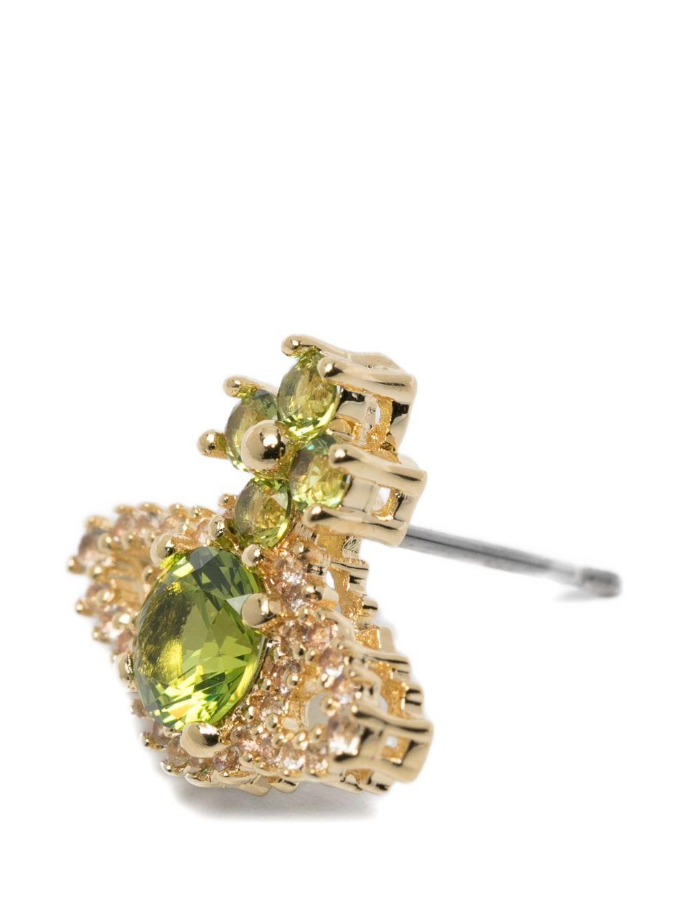 Orecchini valentina orb in verde e oro vivienne westwood - donna 