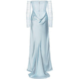 Abito lungo in azzurro ROTATE - donna 