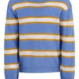 Maglione a righe in celeste Marni - uomo 