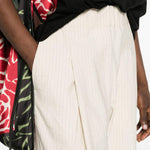 Pantaloni a gamba ampia  in beige Dries van noten - donna 