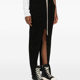 Gonna lunga con coulisse in nero Rick owens drkshdw - donna 