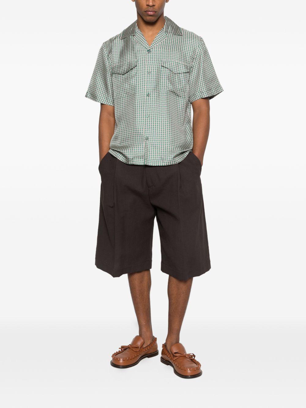 Camicia Clarke a fantasia verde Simkhai - uomo 
