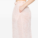 Gonna con ruches in arancio chiaro Simone Rocha - donna 