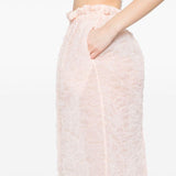Gonna con ruches in arancio chiaro Simone Rocha - donna 