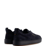 Sneakers senza lacci in suede in nero Santoni - uomo 