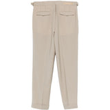 Pantaloni a pieghe con cintura in beige Briglia 1949- donna 