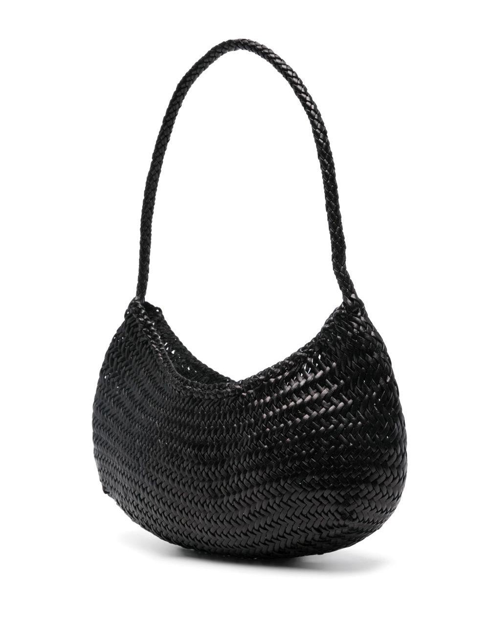 BORSA A SPALLA NOVA LUNA IN NERO DRAGON DIFFUSION - DONNA 