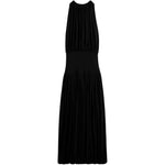 Abito lungo con arricciature in nero Toteme - donna 