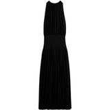 Abito lungo con arricciature in nero Toteme - donna 