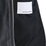 Giacca in pelle con zip in nero Sunflower - uomo 