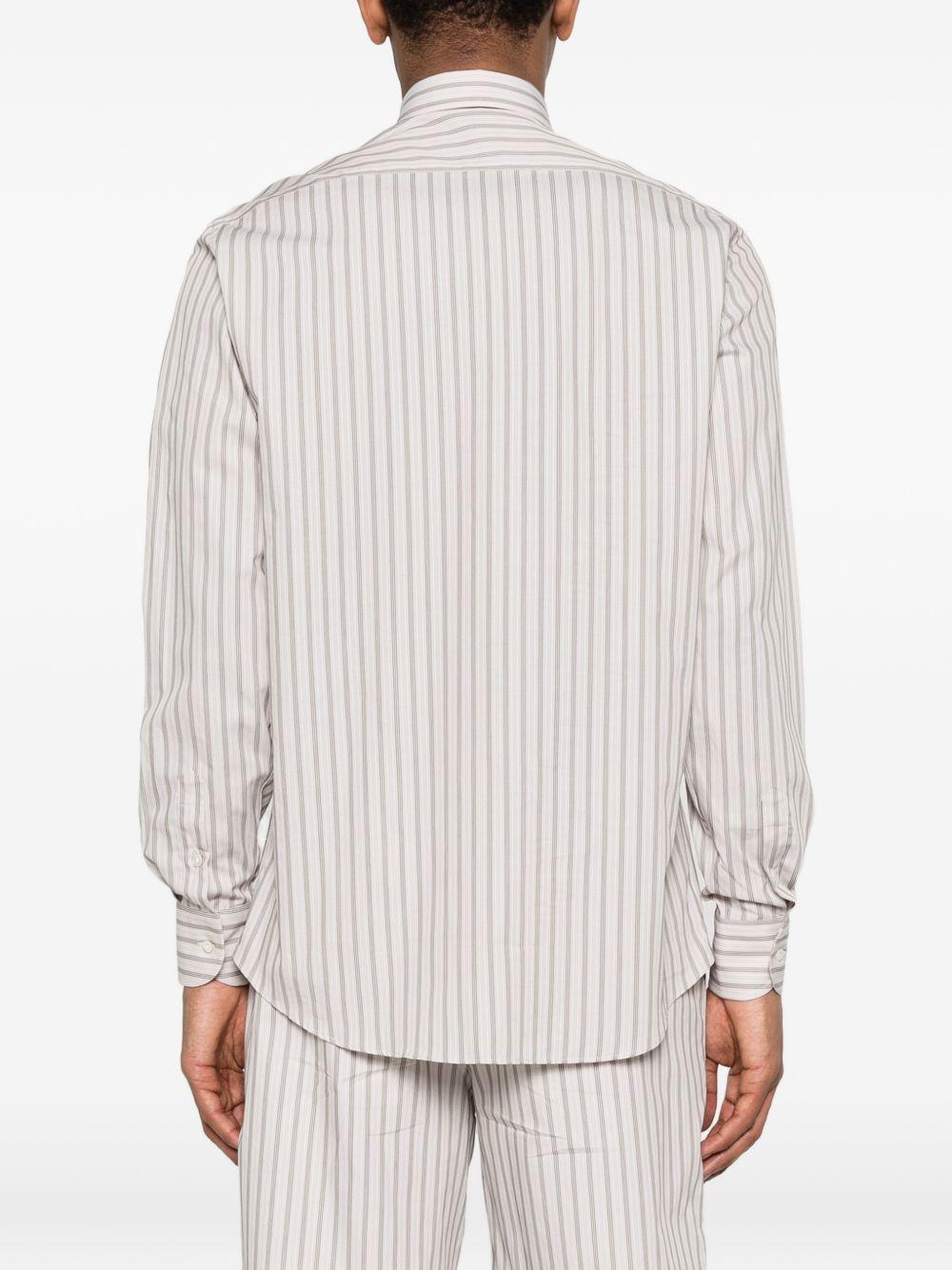 Camicia ralph a righe in beige grayed - uomo 