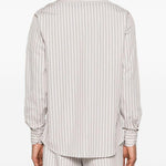 Camicia ralph a righe in beige grayed - uomo 
