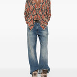 Cardigan con stampa paisley in rosso R13 - donna 