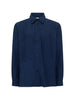 Giacca-camicia con tasche in blu Laneus - uomo