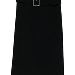Gonna midi con fibbia in nero Rowen rose - donna 