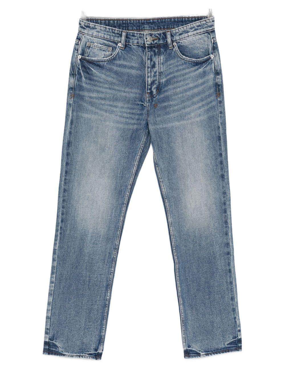 Jeans in cotone cinque tasche in blu Ksubi - uomo 