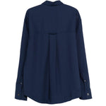 Camicia con tasche in blu AMI Paris - donna 