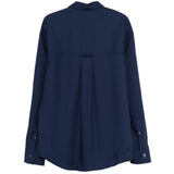 Camicia con tasche in blu AMI Paris - donna 