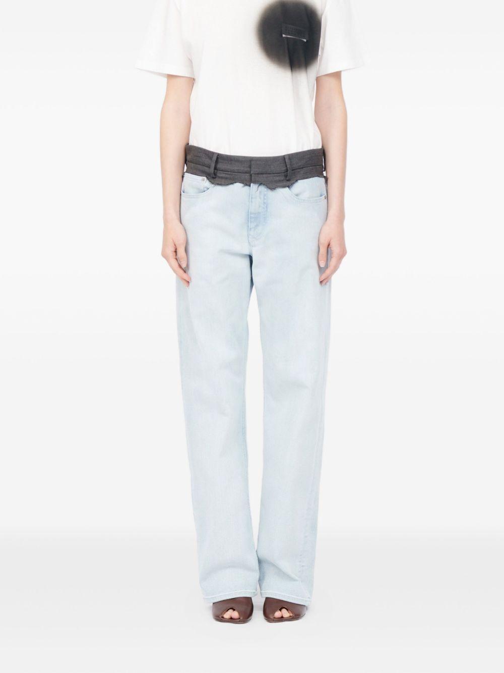 Pantaloni sartoriali con 5 tasche in blu Mm6 maison margiela - donna 