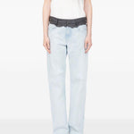 Pantaloni sartoriali con 5 tasche in blu Mm6 maison margiela - donna 