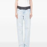 Pantaloni sartoriali con 5 tasche in blu Mm6 maison margiela - donna 