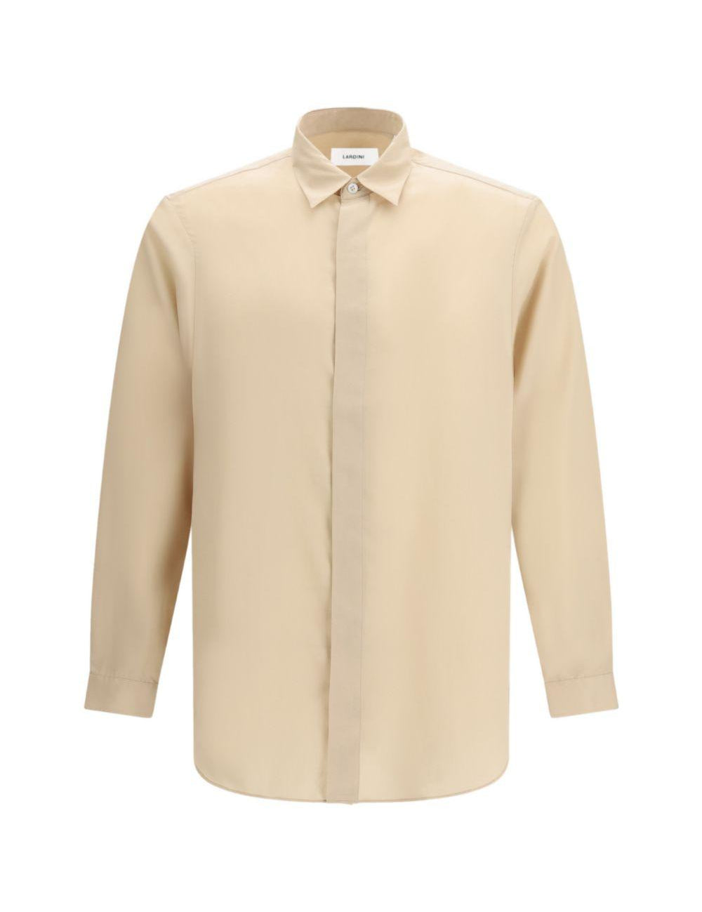 Camicia oversize in beige Lardini - uomo 