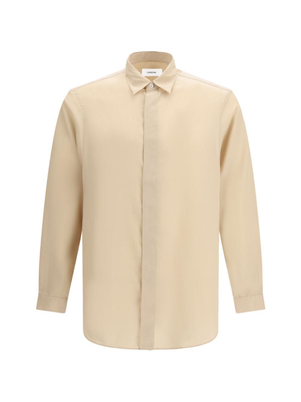 Camicia oversize in beige Lardini - uomo 