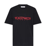 T-shirt con stampa del logo in nero Oamc peacemaker - uomo 