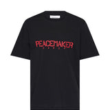 T-shirt con stampa del logo in nero Oamc peacemaker - uomo 