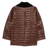Cappotto trapuntato in marrone Ganni - donna 