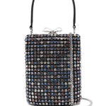 Borsa mini con cristalli in nero Self-Portrait - donna 