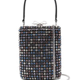 Borsa mini con cristalli in nero Self-Portrait - donna 