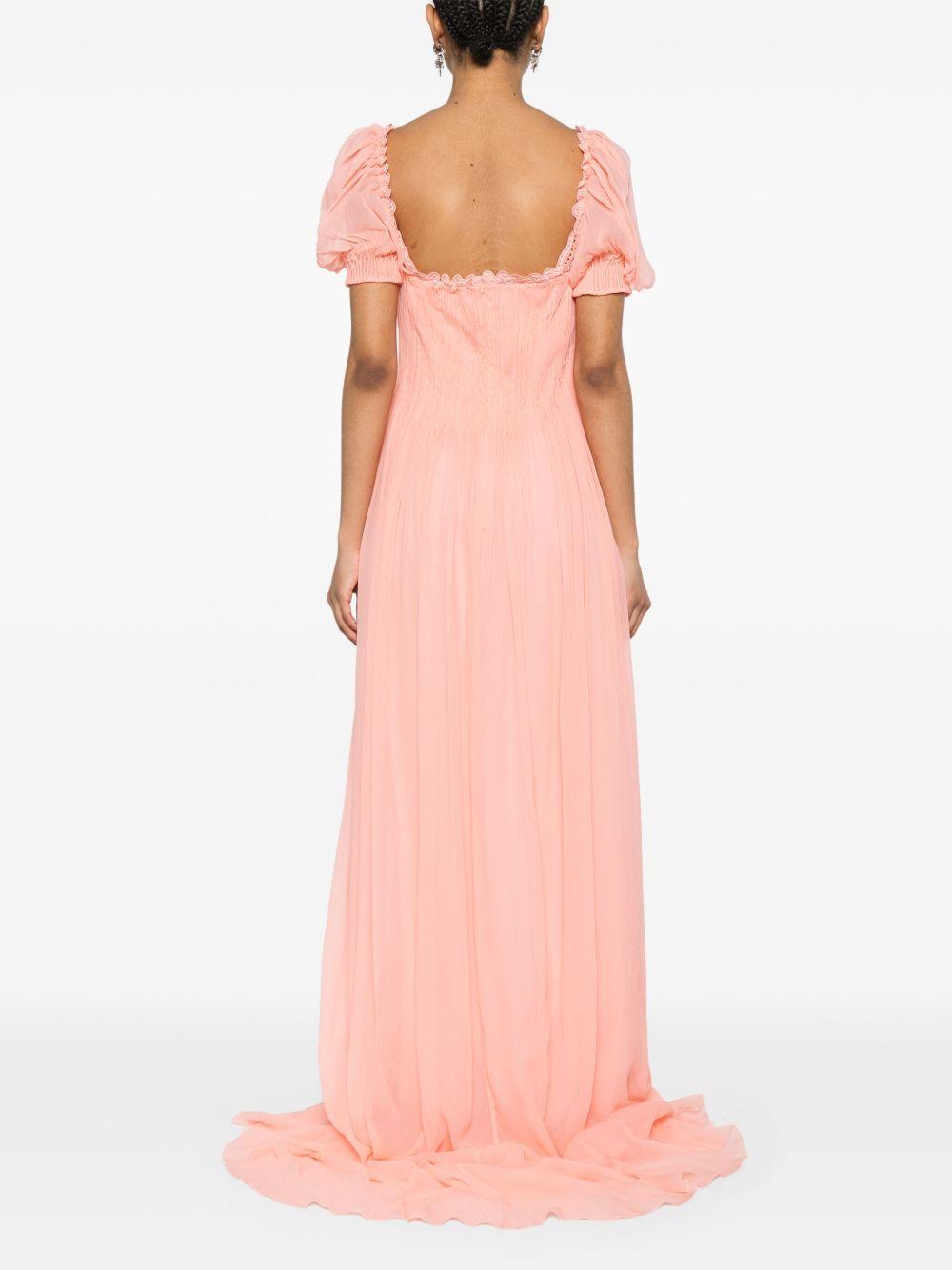 Abito lungo con plisse in rosa Ermanno Scervino - donna 