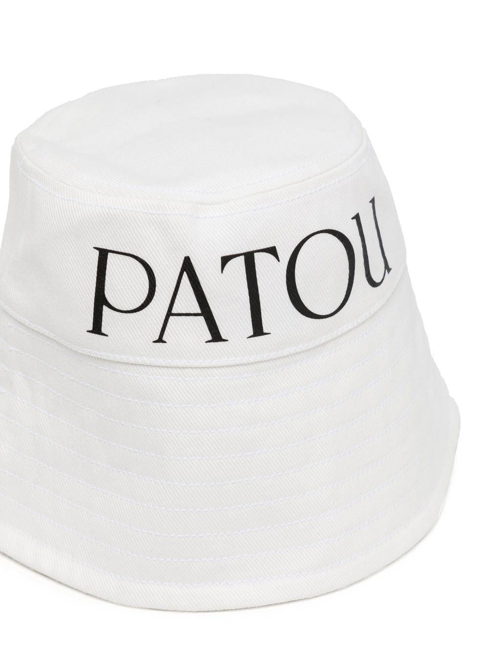 Cappello bucket con stampa in bianco - donna 