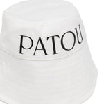Cappello bucket con stampa in bianco - donna 