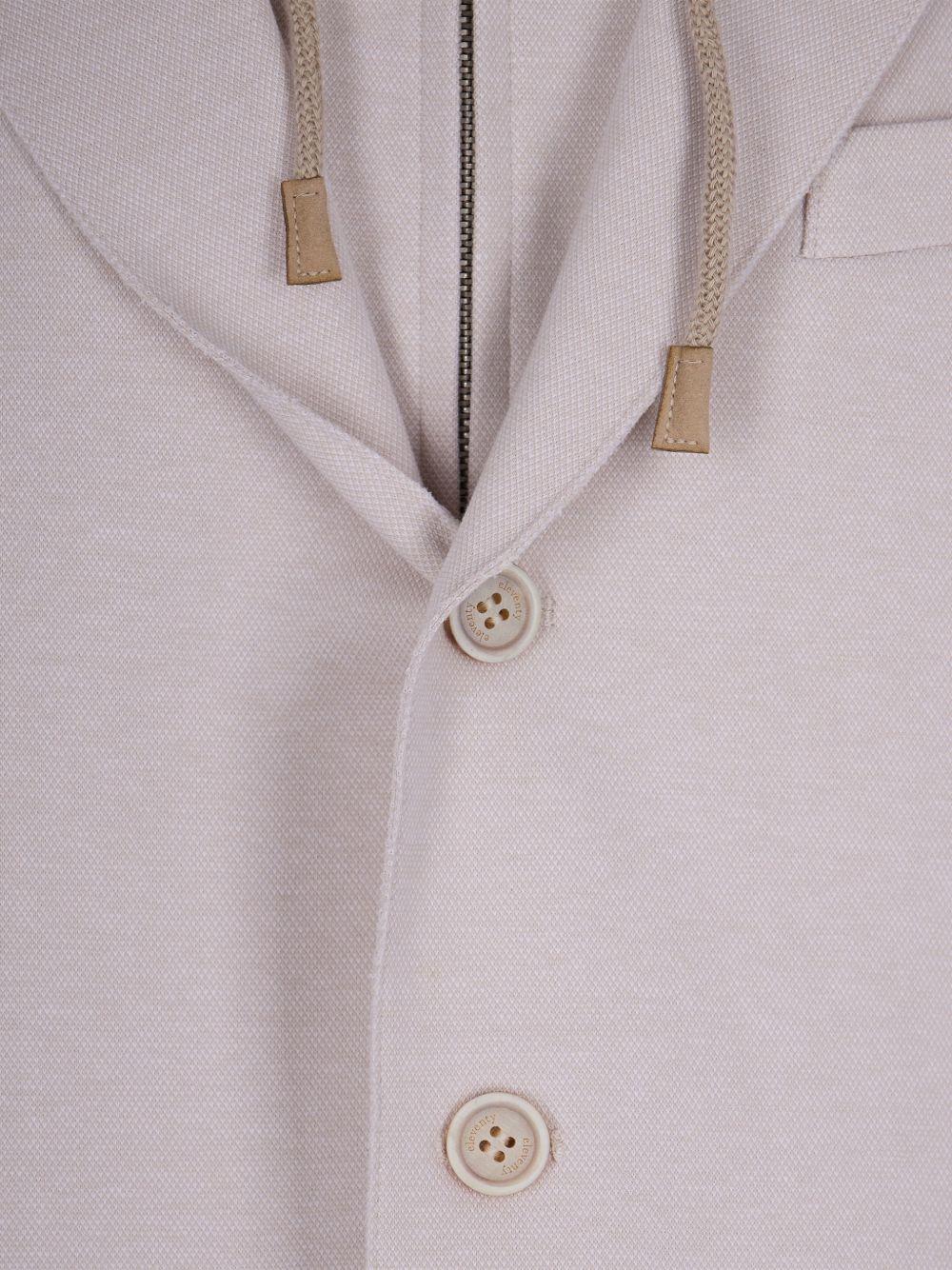 Giacca con cappuccio in beige Eleventy - uomo 