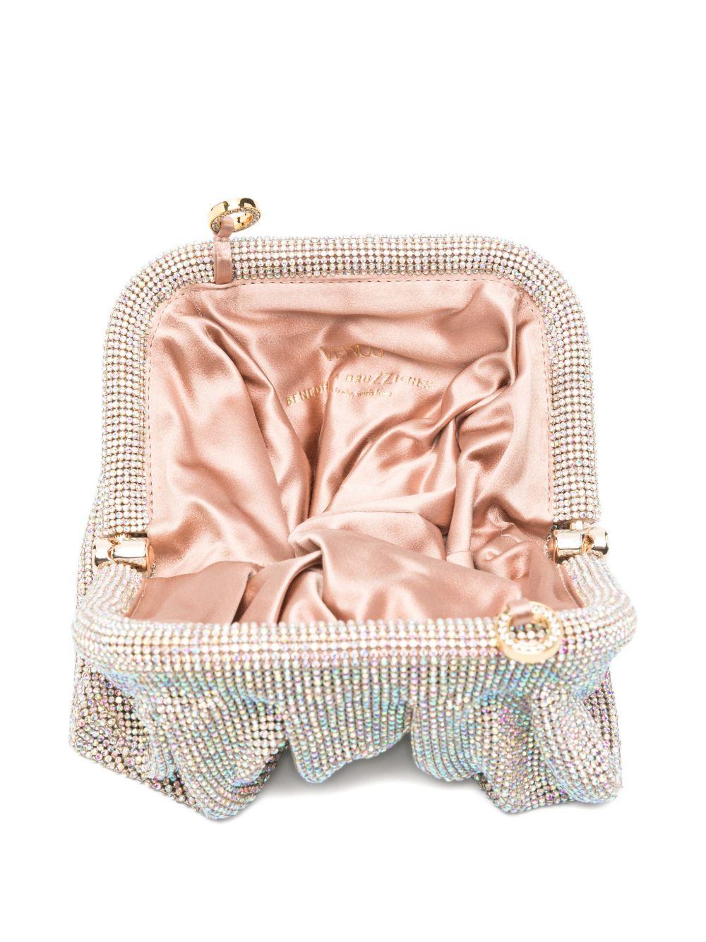 Clutch Venus piccola con cristalli in argento Benedetta Bruzziches - donna 