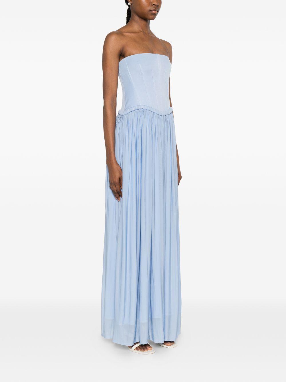 Abito lungo adalys in azzurro ROTATE BIRGER CHRISTENSEN - donna 
