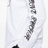 T-shirt a manica lunga stampata in bianco Simone rocha - uomo 