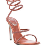 Sandali Cleo in rosso ruggine Rene caovilla - donna 