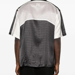 Camicia con inserto geometrico in bianco e nero AMIRI - uomo 