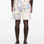Shorts con stampa grafica in bianco Kidsuper - uomo 